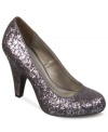 Pumped up glitter. The Certainty Too platform pumps by Fergalicious are so sparkly, you won't ever want to take them off.