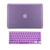 TopCase 2 in 1 Rubberized PURPLE Hard Case Cover and Keyboard Cover for Macbook Pro 13-inch (A1278/with or without Thunderbolt) with TopCase Mouse Pad