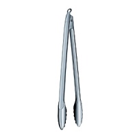 These locking stainless steel Rösle tongs are an integral component in Rösle's open kitchen concept. Ideal for small kitchens, attachments hang via hooks on a wall rail with space-saving convenience. These locking stainless steel Rösle tongs are an integral component in Rösle's open kitchen concept. Ideal for small kitchens, attachments hang via hooks on a wall rail with space-saving convenience.