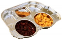 Innobaby Stainless Bus Divided Platter Innobaby Stainless Bus Divided Platter
