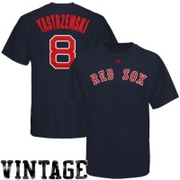 MLB Majestic Carl Yastrzemski Boston Red Sox Youth #8 Cooperstown Player T-Shirt - Navy Blue MLB Majestic Carl Yastrzemski Boston Red Sox Youth #8 Cooperstown Player T-Shirt - Navy Blue