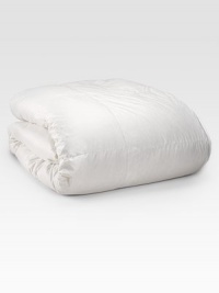 Plush, cozy goose down encased in a finespun cotton sateen cover, for the ultimate in luxury and warmth.15-inch baffled construction100% Polish goose down fill100% German cotton sateen down-proof cover700+ fill powerMachine washMade in USA Plush, cozy goose down encased in a finespun cotton sateen cover, for the ultimate in luxury and warmth.15-inch baffled construction100% Polish goose down fill100% German cotton sateen down-proof cover700+ fill powerMachine washMade in USA