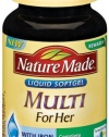 Nature Made Multi For Her with Iron & Calcium, Liquid Softgels, 60 ct.