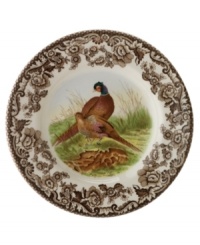 Bring the classic style of the English countryside to your table with the Woodland Collection by Spode. Each traditionally patterned canapé plate features a different majestic bird framed by Spode's distinctive British Flowers border, which dates back to 1828. Bring the classic style of the English countryside to your table with the Woodland Collection by Spode. Each traditionally patterned canapé plate features a different majestic bird framed by Spode's distinctive British Flowers border, which dates back to 1828.