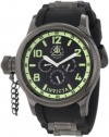 Invicta Men's 1805 Russian Diver Black Dial Black Polyurethane Watch