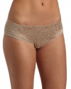 Calvin Klein Women's Seductive Comfort Etched Animal Hipster,Dune,Large