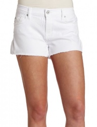 7 For All Mankind Women's Cut off Short in White 7 For All Mankind Women's Cut off Short in White