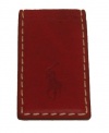 Polo Ralph Lauren Lambskin Magnetic Money Clip - Fiesta Red