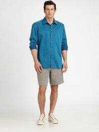 EXCLUSIVELY OURS. A weekend essential tailored in lightweight cotton and striped to perfection in a electrifying, bold hue for modern appeal.Button-frontCottonMachine washImported EXCLUSIVELY OURS. A weekend essential tailored in lightweight cotton and striped to perfection in a electrifying, bold hue for modern appeal.Button-frontCottonMachine washImported