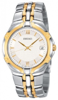 Seiko Men's SGEB58 Dress Two-Tone Watch