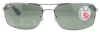 New Ray Ban RB3465 004/58 Gunmetal/Crystal Green Lens 61mm Polarized Sunglasses