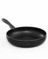 Step it up in the kitchen with the nonstick excellence of this essential fry pan. A durable aluminum core conducts heat like a seasoned professional, evenly and quickly heating the pan for remarkably healthy meals every time. Limited lifetime warranty.