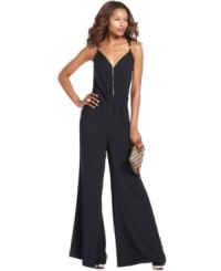 RACHEL Rachel Roy's jumpsuit features bare shoulders and wide legs to create a balanced but totally dramatic look! RACHEL Rachel Roy's jumpsuit features bare shoulders and wide legs to create a balanced but totally dramatic look!