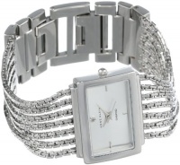 Anne Klein Women's 10-7209SVSV Diamond Accented Silver-Tone Bracelet Watch Anne Klein Women's 10-7209SVSV Diamond Accented Silver-Tone Bracelet Watch