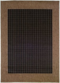 Couristan 1005/2000 Recife Checkered Field Black/Cocoa Rug, 5-Feet 3-Inch by 7-Feet 6-Inch Couristan 1005/2000 Recife Checkered Field Black/Cocoa Rug, 5-Feet 3-Inch by 7-Feet 6-Inch
