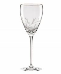 An instant classic, this Lenox crystal goblet features the Opal Innocence vine motif etched below a band of polished platinum. A beautiful companion to Opal Innocence dinnerware. An instant classic, this Lenox crystal goblet features the Opal Innocence vine motif etched below a band of polished platinum. A beautiful companion to Opal Innocence dinnerware.