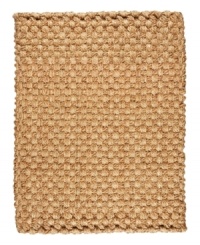 A braided weave of natural jute presents subtle coloring and lush texture in the Killimanjaro flatweave area rug. Loomed in India by hand, it offers all the softness of conventional area rugs, yet presents marked, understated flair. A braided weave of natural jute presents subtle coloring and lush texture in the Killimanjaro flatweave area rug. Loomed in India by hand, it offers all the softness of conventional area rugs, yet presents marked, understated flair.