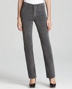 Plush corduroy lends cool-weather chic to body-shaping Not Your Daughter's Jeans denim.