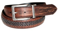 Columbia Men's 35mm Genuine Reversible Leather Laced Belt,Brown/Black,34 Columbia Men's 35mm Genuine Reversible Leather Laced Belt,Brown/Black,34