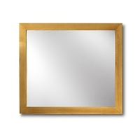 Casual Updated Mirror. Shown in Honey. Also available in Black Bean, Nutmeg, Sienna, White, and Espresso. 36.5 x 5 x 40.5.