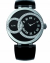 RSW Women's 6025.BS.L1.12.D1 Wonderland Round Black Dial Patent Leather Diamond Watch