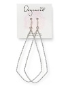 Your outfit's complete with a bit of silver-dipped sparkle, courtesy of Dogeared's teardrop-shaped swing earrings.