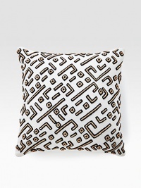 Wood beads lend texture and modern, graphic appeal to this beautifully crafted decorative pillow fit for the corner of the sofa of the head of the bed.16 X 16Beaded cottonSpot cleanImported Wood beads lend texture and modern, graphic appeal to this beautifully crafted decorative pillow fit for the corner of the sofa of the head of the bed.16 X 16Beaded cottonSpot cleanImported