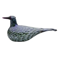 Rusee Grebe by Oiva Toikka for Iittala. The Rusee Grebe resembles a real-life bird and has a whimsical nature. The split tail is unique and further enhances its handmade beauty. Rusee Grebe by Oiva Toikka for Iittala. The Rusee Grebe resembles a real-life bird and has a whimsical nature. The split tail is unique and further enhances its handmade beauty.