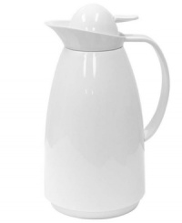 Your coffee companion. A stunning, contemporary-styled carafe is the perfect table topper, featuring incredible insulation that keeps your favorite beverage hot or cold for hours. A spill-proof top lets you pour hassle-free with just one hand, and the plastic outer shell with inner glass lining makes this the perfect travel, home or office accessory. Your coffee companion. A stunning, contemporary-styled carafe is the perfect table topper, featuring incredible insulation that keeps your favorite beverage hot or cold for hours. A spill-proof top lets you pour hassle-free with just one hand, and the plastic outer shell with inner glass lining makes this the perfect travel, home or office accessory.