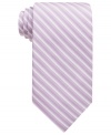 Enter the stripe zone. This Perry Ellis tie reimagines a classic in a pleasing palette.