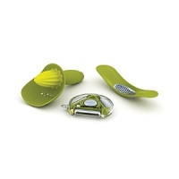 A playful trio from Joseph Joseph brightens up the kitchen with rich hues and uniquely intelligent designs. A playful trio from Joseph Joseph brightens up the kitchen with rich hues and uniquely intelligent designs.