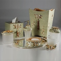 Papillion bath accessory collection from Mike and Ally. Hand crafted in the USA. Papillion bath accessory collection from Mike and Ally. Hand crafted in the USA.