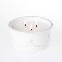 Elevate al fresco dining with this Juliska citronella candle. Accented with the popular Berry & Thread motif, it illuminates your table while keeping bugs at bay. Elevate al fresco dining with this Juliska citronella candle. Accented with the popular Berry & Thread motif, it illuminates your table while keeping bugs at bay.