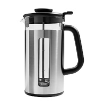 Brew delicious pots of coffee in the convenience of your own home with this modern French press, featuring detachable components for easy clean-up. Perfect for dinner parties or everyday use for 2 or more people. Brew delicious pots of coffee in the convenience of your own home with this modern French press, featuring detachable components for easy clean-up. Perfect for dinner parties or everyday use for 2 or more people.