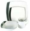 Mikasa Ridge Square Platinum 4-Piece Place Setting, Service for 1