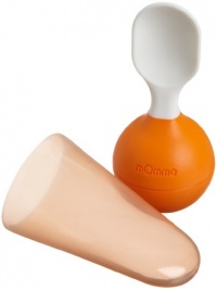 Lansinoh mOmma Mealtime Soft Spoon, Orange Lansinoh mOmma Mealtime Soft Spoon, Orange