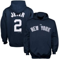 MLB Majestic New York Yankees #2 Derek Jeter Youth Navy Blue Player Hoodie Sweatshirt MLB Majestic New York Yankees #2 Derek Jeter Youth Navy Blue Player Hoodie Sweatshirt