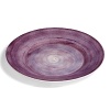 Subtle variations in color of the circular brushstrokes make each handmade platter unique.