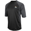 MLB Mens Miami Marlins 3/4 Sleeve Featherweight Tech Fleece Pullover By Majestic