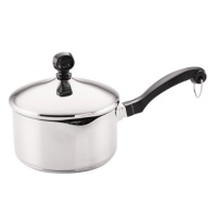 Farberware Classic Stainless Steel 1-Quart Covered Straining Saucepan