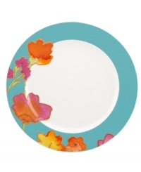 Mixing Impressionistic florals with exciting color, Floral Fusion dinnerware by Lenox is a modern collection for the classic at heart. Golden tones highlight each blossom on these dinner plates, making for a captivating table arrangement. Mixing Impressionistic florals with exciting color, Floral Fusion dinnerware by Lenox is a modern collection for the classic at heart. Golden tones highlight each blossom on these dinner plates, making for a captivating table arrangement.