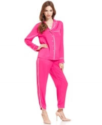 Go for an effortless-chic look with fall's pajama trend! RACHEL Rachel Roy's PJ pants can be worn both casual and dressy for a fashion-forward take on the lounge-worthy favorite! Go for an effortless-chic look with fall's pajama trend! RACHEL Rachel Roy's PJ pants can be worn both casual and dressy for a fashion-forward take on the lounge-worthy favorite!