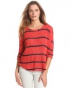 Splendid Women's Boat Neck Striped Dolman Top