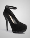 GUESS Prestyn Suede Pumps, BLACK SUEDE (8 1/2)