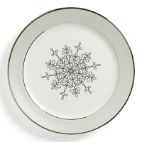 Embellished with a matte silvery border trimmed in sparkling platinum, the Solstice accent plate will complement your dining experience throughout a lifetime of shifting trends and evolving fashions. Embellished with a matte silvery border trimmed in sparkling platinum, the Solstice accent plate will complement your dining experience throughout a lifetime of shifting trends and evolving fashions.