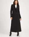 Designed for warmth and style, this maxi-length coat is made from a fine wool blend and is tailored to perfection.Notched collarEpaulettesButton frontFlap pocketsFully linedAbout 58 from shoulder to hem76% wool/20% nylon/4% elastaneDry cleanImported Model shown is 5'10½ (179cm) wearing US size 4. 