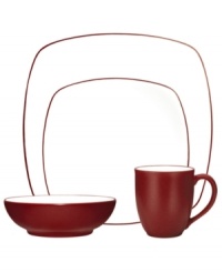 Make everyday meals a little more fun with the Colorwave square place setting from Noritake. Clean, modern dinnerware made to mix and match and dressed in two contrasting hues – one glazed, one matte – creates a tabletop with endless possibilities. Make everyday meals a little more fun with the Colorwave square place setting from Noritake. Clean, modern dinnerware made to mix and match and dressed in two contrasting hues – one glazed, one matte – creates a tabletop with endless possibilities.