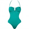 R Collection By Raisins Bandeau Sea Green Monokini One Piece Swimsuit Size Medium