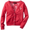 Baby Phat - Kids Girls 2-6x Lace Back Cardigan, Cosmopink, 4