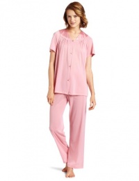 Vanity Fair Women's Colortura Short Sleeve Pajama, Rose Dusk, X-Large Vanity Fair Women's Colortura Short Sleeve Pajama, Rose Dusk, X-Large